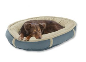 orvis wraparound dog beds - blue