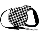 houndstooth retractable dog leash