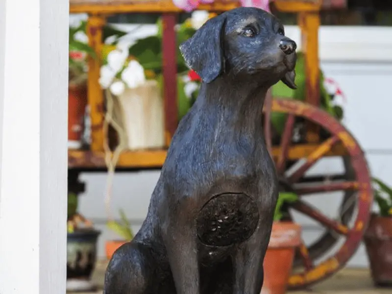 life size dog statue